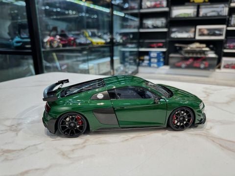  XE MÔ HÌNH AUDI R8 GT RWD GREEN,TỶ LỆ 1/18 KENGFAI 