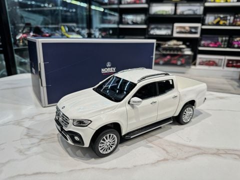  XE MÔ HÌNH MERCEDES BENZ X-CLASS WHITE,TỶ LỆ 1/18 NOREV 