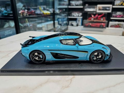  XE MÔ HÌNH KOENIGSEGG REGERA BLUE,TỶ LỆ 1/18 GTSPIRIT 