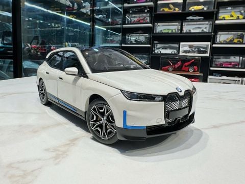  XE MÔ HÌNH BMW IX WHITE,TỶ LỆ 1/18 MINICHAMPS 