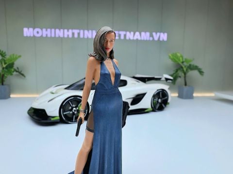  MÔ HÌNH NHÂN VẬT FIGURE HOT GIRL CẦM SÚNG,TỶ LỆ 1/18 