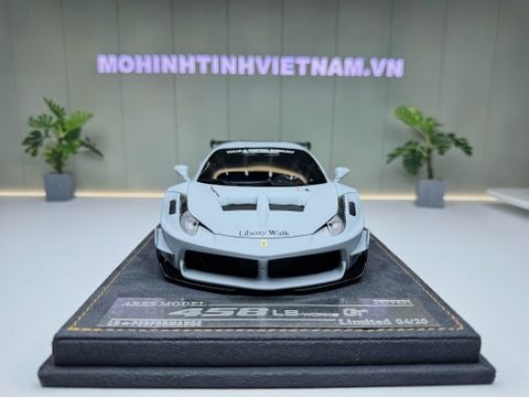  XE MÔ HÌNH FERRARI 458 ITALIA LBW GT ZERO FIGHTER,TỶ LỆ 1/18 ARES MODEL 