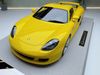 XE MÔ HÌNH PORSCHE CARRERA GT YELLOW,TỶ LỆ 1/18 AUTO SCULTURA
