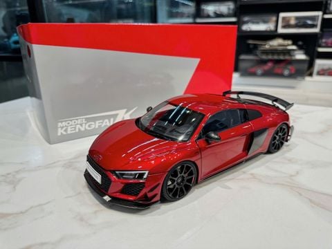  XE MÔ HÌNH AUDI R8 GT RWD MATT RED,TỶ LỆ 1/18 KENGFAI 