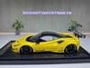 XE MÔ HÌNH FERRARI F8 TRIBUTO LIBERTY WALK YELLOW,TỶ LỆ 1/18 VIP MODEL