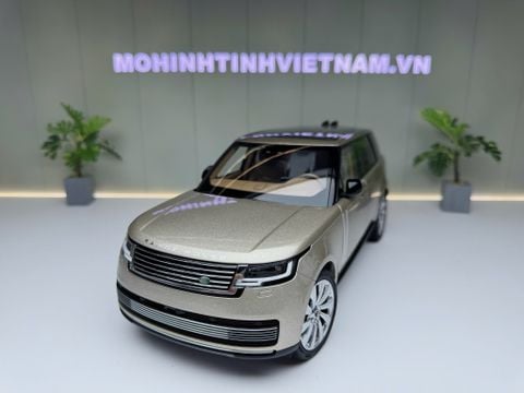  XE MÔ HÌNH RANGE ROVER SV AUTOBIOGRAPHY GOLD,TỶ LỆ 1/18 LCD 