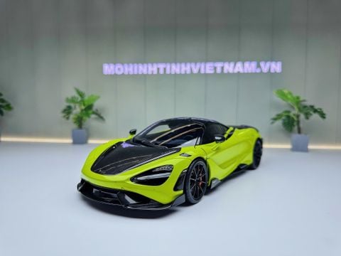  XE MÔ HÌNH MC LAREN 765LT GREEN,TỶ LỆ 1/18 HPD 