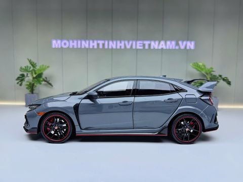  XE MÔ HÌNH HONDA CIVIC TYPE R FK8 2020 GREY,TỶ LỆ 1/18 LCD MODEL 
