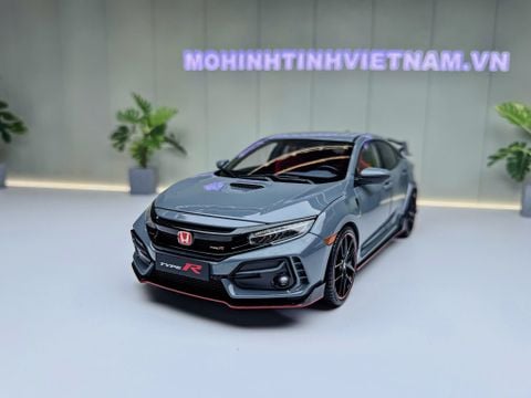  XE MÔ HÌNH HONDA CIVIC TYPE R FK8 2020 GREY,TỶ LỆ 1/18 LCD MODEL 