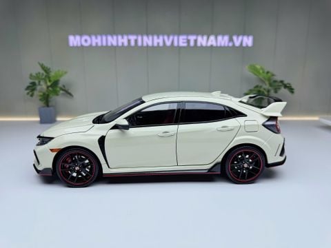  XE MÔ HÌNH HONDA CIVIC TYPE R FK8 2020 WHITE,TỶ LỆ 1/18 LCD MODEL 
