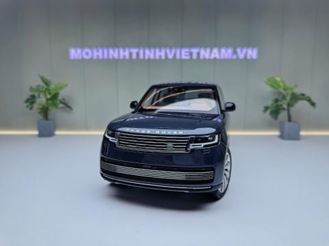  XE MÔ HÌNH RANGE ROVER SV AUTOBIOGRAPHY DARK BLUE,TỶ LỆ 1/18 LCD 