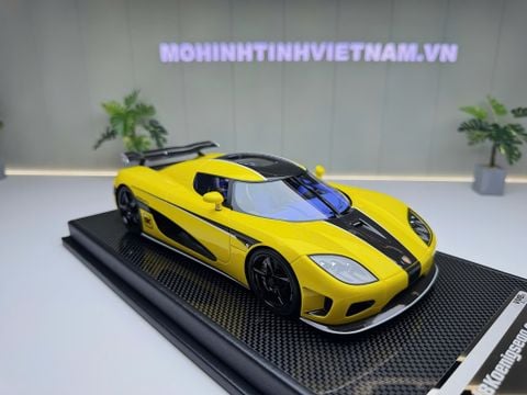  XE MÔ HÌNH KOENIGSEGG CCX YELLOW,TỶ LỆ 1/18 VMB MODEL 