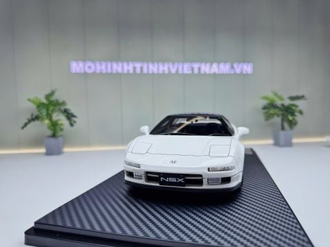  XE MÔ HÌNH HONDA NSX (NA1) WHITE,TỶ LỆ 1/18 IGNITION 