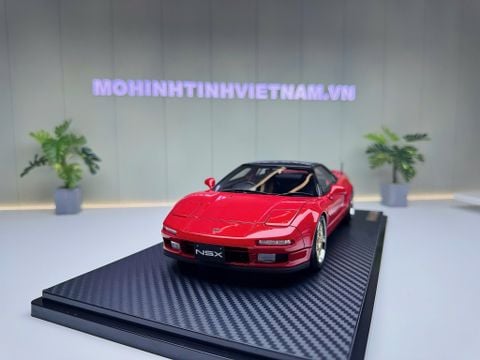  XE MÔ HÌNH HONDA NSX (NA1) RED,TỶ LỆ 1/18 IGNITION 