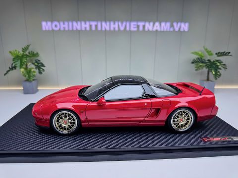  XE MÔ HÌNH HONDA NSX (NA1) RED,TỶ LỆ 1/18 IGNITION 