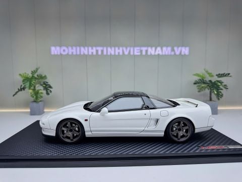  XE MÔ HÌNH HONDA NSX (NA1) WHITE,TỶ LỆ 1/18 IGNITION 
