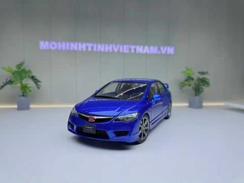  XE MÔ HÌNH HONDA CIVIC TYPE R FD2 BLUE,TỶ LỆ 1/18 WELL 