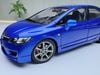 XE MÔ HÌNH HONDA CIVIC TYPE R FD2 BLUE,TỶ LỆ 1/18 WELL