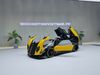 XE MÔ HÌNH PAGANI CINQUE ROADSTER YELLOW,TỶ LỆ 1/18 ALMOSTREAL