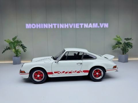  XE MÔ HÌNH PORSCHE 911 CARRERA 2.7 RS (GRAND PRIX WHITE/RED),TỶ LỆ 1/18 AUTOART 