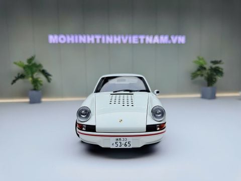  XE MÔ HÌNH PORSCHE 911 CARRERA 2.7 RS (GRAND PRIX WHITE/RED),TỶ LỆ 1/18 AUTOART 