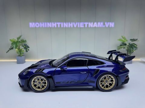  XE MÔ HÌNH PORSCHE 911 GT3 RS BLUE,TỶ LỆ 1/18 NOREV 