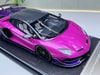 XE MÔ HÌNH LAMBORGHINI AVENTADOR SVJ VIOLA FINEO/VIOLA HESTIA,TỶ LỆ 1/18 DINO MODEL