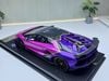 XE MÔ HÌNH LAMBORGHINI AVENTADOR SVJ VIOLA FINEO/VIOLA HESTIA,TỶ LỆ 1/18 DINO MODEL