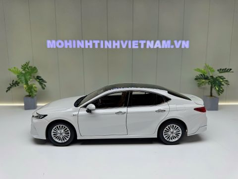  XE MÔ HÌNH TOYOTA CAMRY 2024 WHITE,TỶ LỆ 1/18 PAUDI 