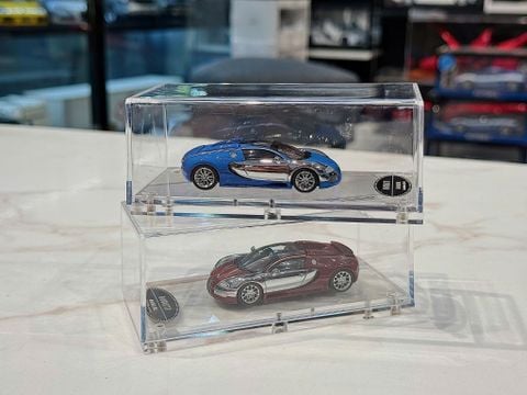  XE MÔ HÌNH BUGATTI VEYRON CHROM,TỶ LỆ 1/64 MORTAL 