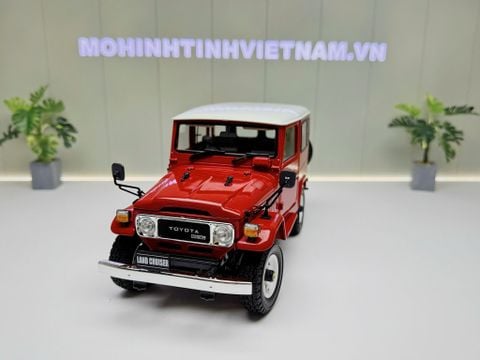  XE MÔ HÌNH TOYOTA LAND CRUISER 40 VAN RED,TỶ LỆ 1/18 KYOSHO 