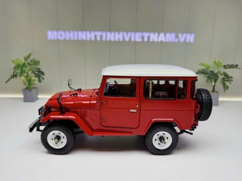  XE MÔ HÌNH TOYOTA LAND CRUISER 40 VAN RED,TỶ LỆ 1/18 KYOSHO 