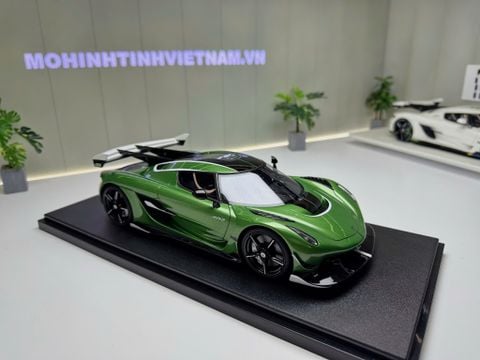  XE MÔ HÌNH KOENIGSEGG JESKO ATTACK PLUS GREEN,TỶ LỆ 1/18 GTSPIRIT 