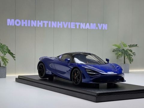  XE MÔ HÌNH MC LAREN 750S BLUE,TỶ LỆ 1/18 GTSPIRIT 
