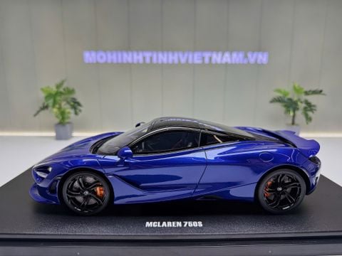  XE MÔ HÌNH MC LAREN 750S BLUE,TỶ LỆ 1/18 GTSPIRIT 