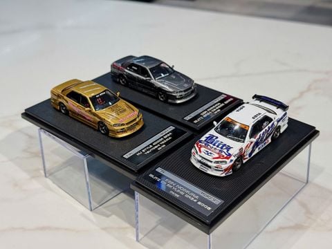  XE MÔ HÌNH NISSAN ER34 SKYLINE,TỶ LỆ 1/64 MORTAL 