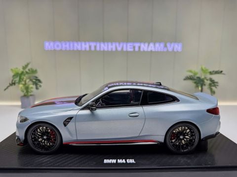  XE MÔ HÌNH BMW M4 CSL MATT BLUE,TỶ LỆ 1/18 GTSPIRIT 