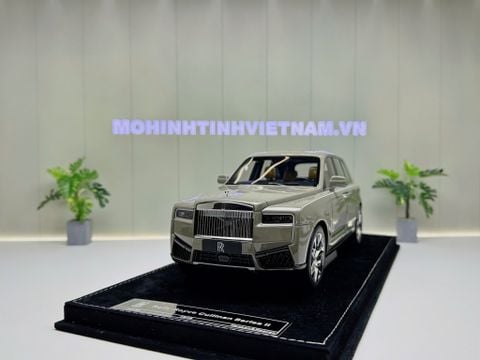  XE MÔN HÌNH ROLLS ROYCE CULLINAN SERIE II TRUFFLE MARBLE BROWN,TỶ LỆ 1/18 HENSON HEAVEN 