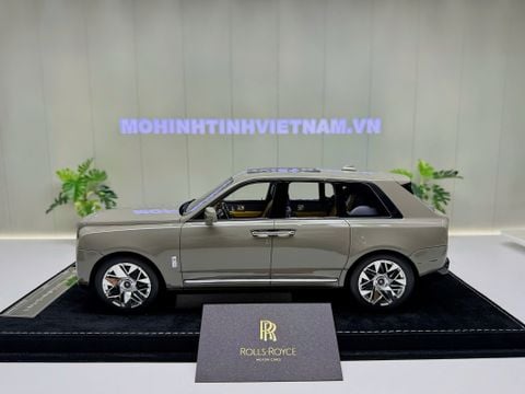 XE MÔN HÌNH ROLLS ROYCE CULLINAN SERIE II TRUFFLE MARBLE BROWN,TỶ LỆ 1/18 HENSON HEAVEN 