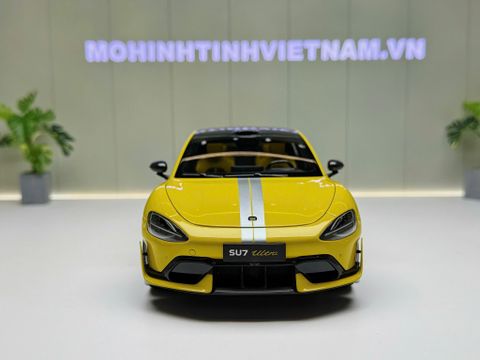  XE MÔ HÌNH XIAOMI SU7 ULTRA LIGHTNING YELLOW,TỶ LỆ 1/18 XIAOMI 