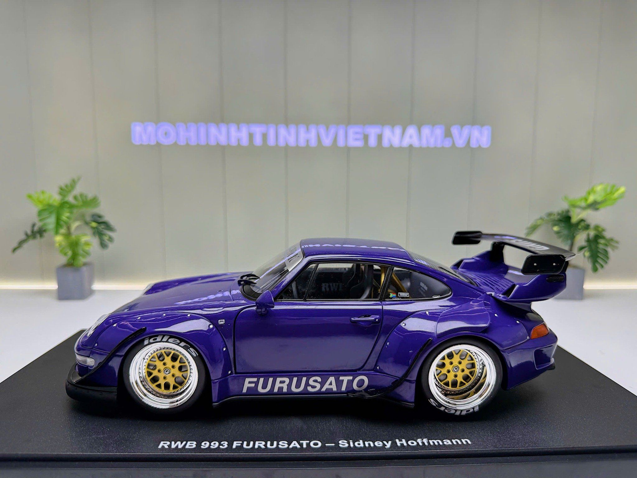 XE MÔ HÌNH PORSCHE 993 RWB FURUSATO SIDNEY HOFFMANN,TỶ LỆ 1/18 WERK83