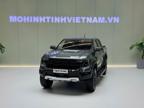  XE MÔ HÌNH FORD RAPTOR GREY,TỶ LỆ 1/18 MODEL CAR 