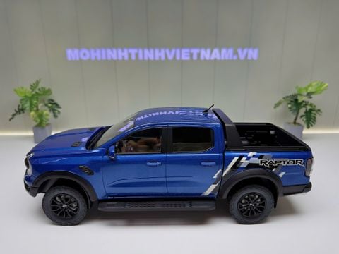  XE MÔ HÌNH FORD RAPTOR BLUE,TỶ LỆ 1/18 MODELCAR 