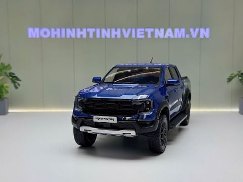  XE MÔ HÌNH FORD RAPTOR BLUE,TỶ LỆ 1/18 MODELCAR 