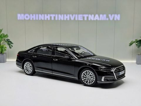  XE MÔ HÌNH AUDI A8L DIAMOND BLACK,TỶ LỆ 1/18 NOREV 