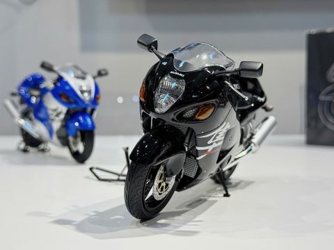  XE MÔ HÌNH MÔ TÔ SUZUKI GSX1300R BLACK,TỶ LỆ 1/12 LCD MODEL 