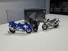 XE MÔ HÌNH SUZUKI GSX1300R SILVER/BLUE,TỶ LỆ 1/12 LCD MODEL