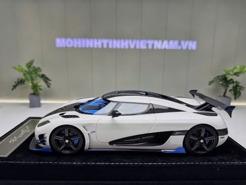  XE MÔ HÌNH KOENIGSEGG AGERA RS1 CARBON FIBER,TỶ LỆ 1/18 HENSON HEAVEN 