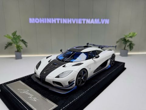  XE MÔ HÌNH KOENIGSEGG AGERA RS1 CARBON FIBER,TỶ LỆ 1/18 HENSON HEAVEN 