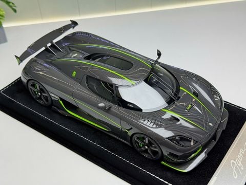  XE MÔ HÌNH KOENIGSEGG AGERA RS+ CARBON FIBER,TỶ LỆ 1/18 HENSON HEAVEN 